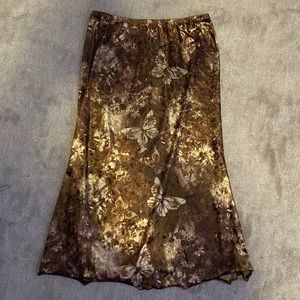 bodycon velvet skirt